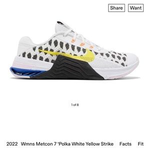 NIKE Metcon 7 'Polka White Yellow Strike